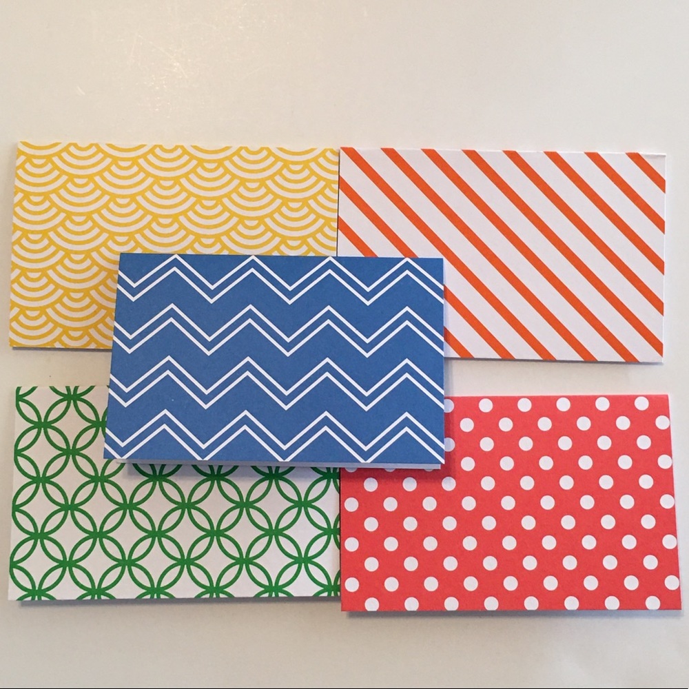 Handcrafted Colorful Fold Over Cards Box Set - Picture 3 of 3